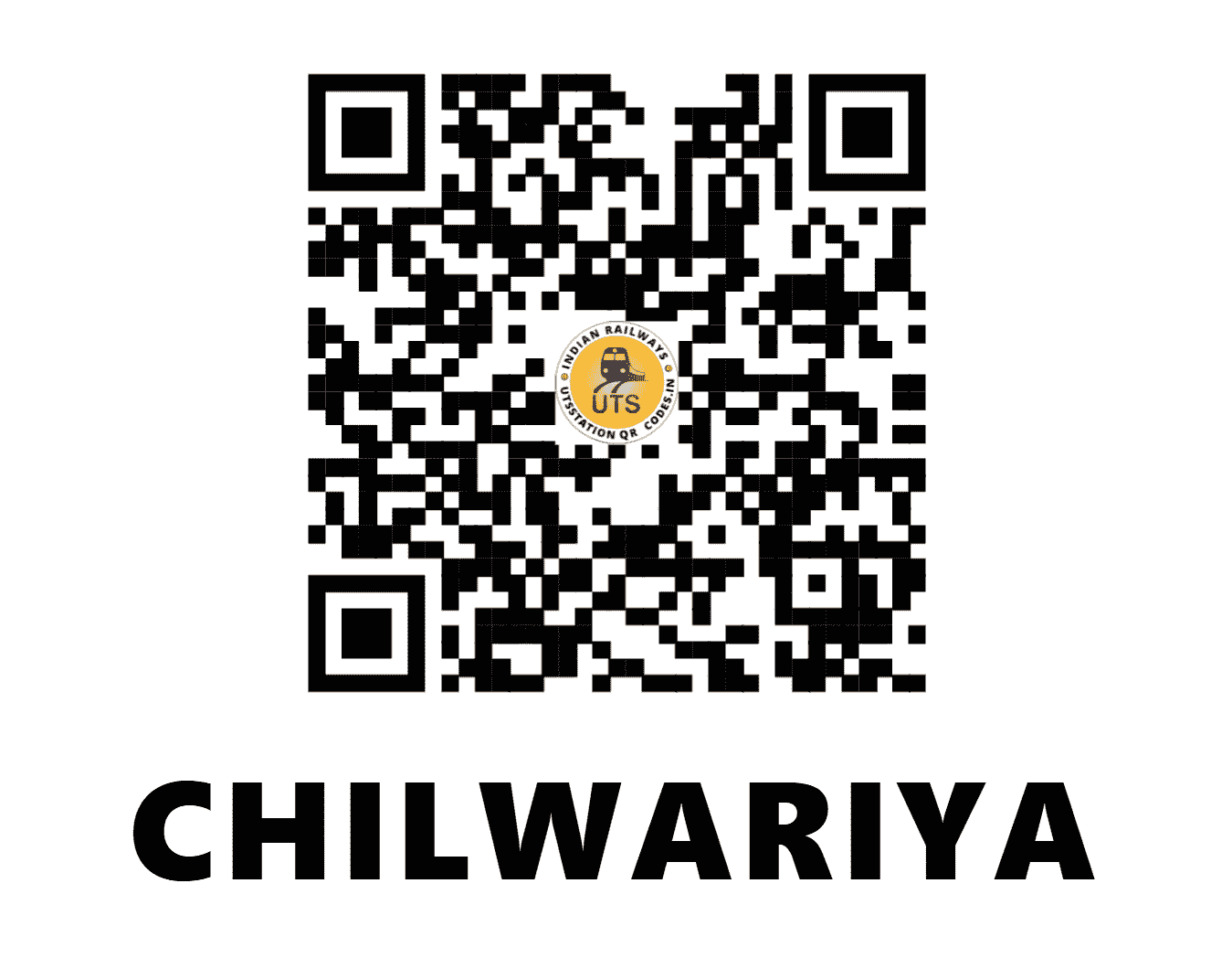UTS QR Code for CHILWARIYA - CLW (NE - UTTAR PRADESH)